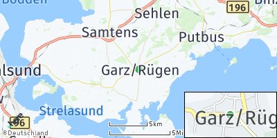 Google Map of Garz/Rügen