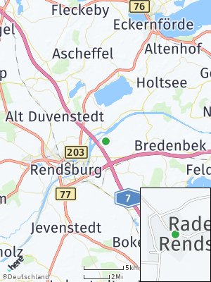 Here Map of Rade bei Rendsburg