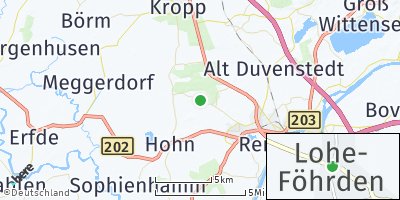 Google Map of Lohe-Föhrden