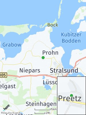 Here Map of Preetz bei Stralsund