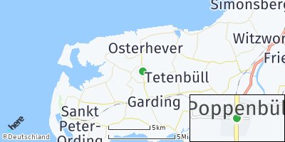 Google Map of Poppenbüll