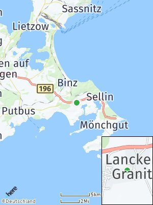 Here Map of Lancken-Granitz
