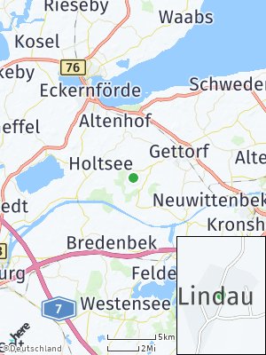 Here Map of Lindau bei Kiel