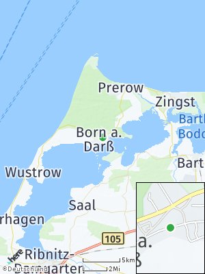 Here Map of Born auf dem Darß