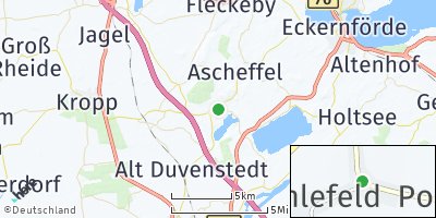 Google Map of Ahlefeld bei Rendsburg
