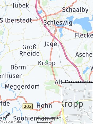 Here Map of Kropp bei Schleswig