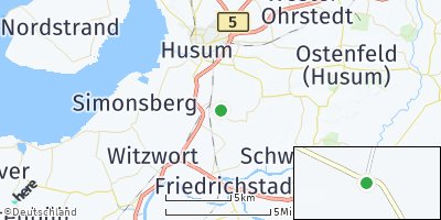 Google Map of Südermarsch bei Husum
