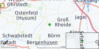 Google Map of Dörpstedt bei Schleswig