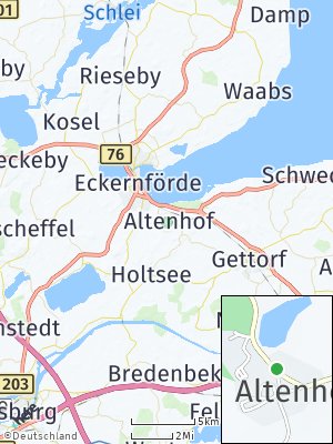 Here Map of Altenhof bei Eckernförde