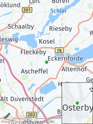Here Map of Osterby bei Eckernförde