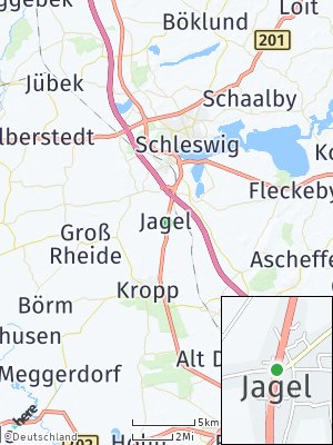 Here Map of Jagel bei Schleswig