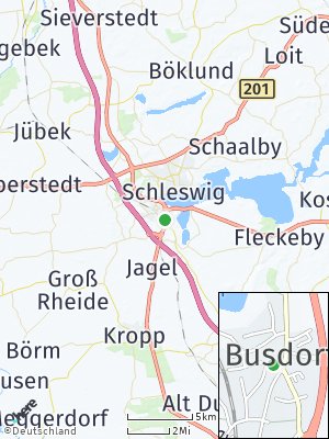 Here Map of Busdorf bei Schleswig