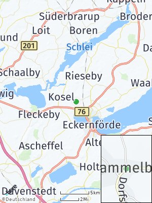 Here Map of Gammelby bei Eckernförde