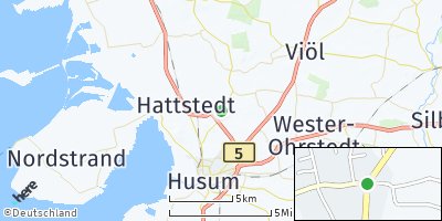 Google Map of Horstedt bei Husum