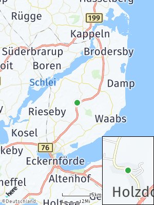 Here Map of Holzdorf bei Eckernförde