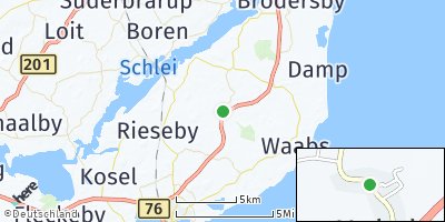 Google Map of Holzdorf bei Eckernförde