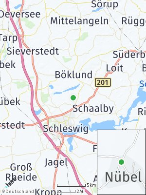 Here Map of Nübel bei Schleswig