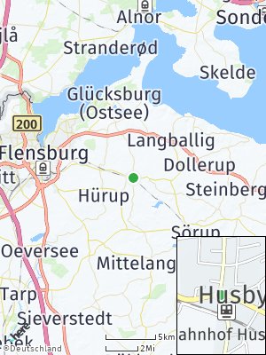 Here Map of Husby bei Flensburg