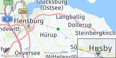 Google Map of Husby bei Flensburg