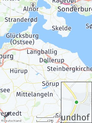 Here Map of Grundhof bei Flensburg