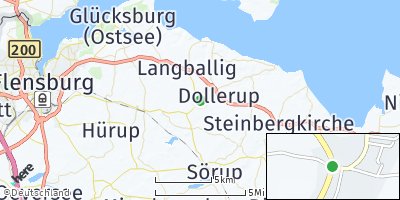 Google Map of Grundhof bei Flensburg