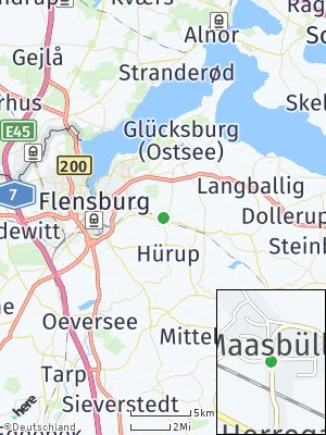 Here Map of Maasbüll bei Flensburg