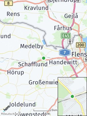 Here Map of Wallsbüll bei Flensburg