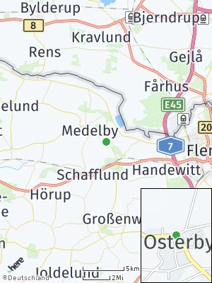 Here Map of Osterby bei Medelby