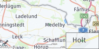 Google Map of Holt bei Medelby