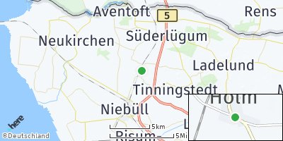 Google Map of Holm bei Süderlügum