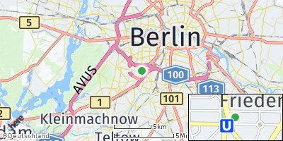 Google Map of Friedenau