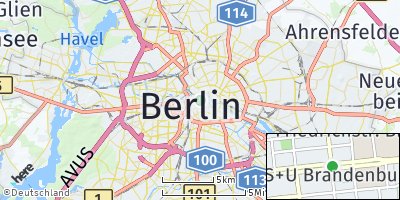 Google Map of Mitte