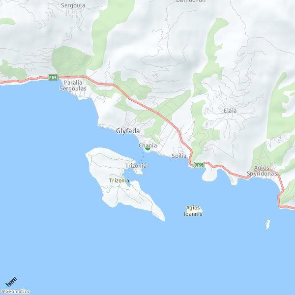 HERE Map of Χανιά Πόλη, Ελλάδα
