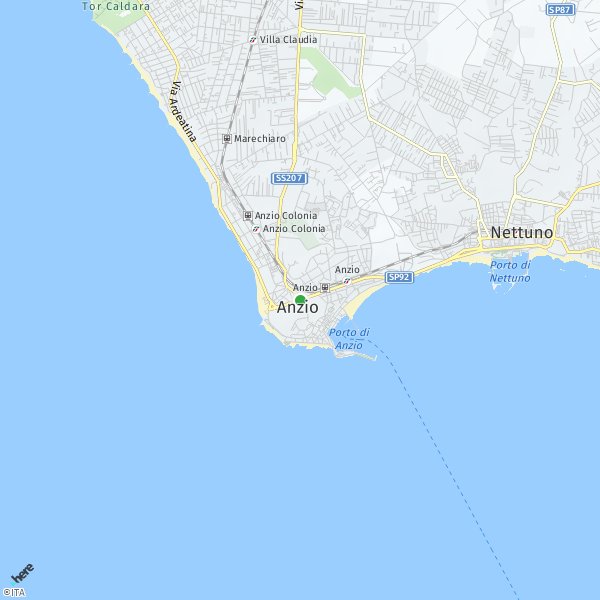 HERE Map of Anzio, Italia