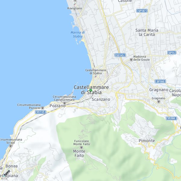 HERE Map of Castellammare di Stabia, Italia