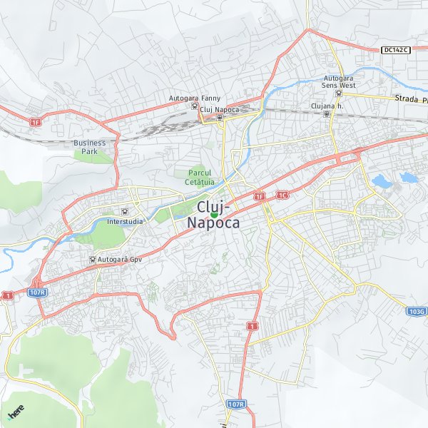 HERE Map of Cluj-Napoca, România