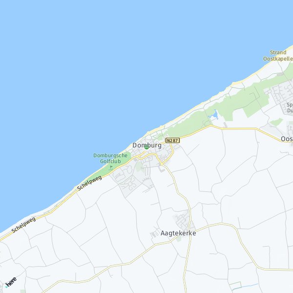 HERE Map of Domburg, Netherlands