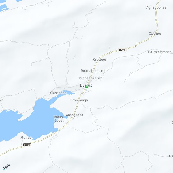 HERE Map of Durrus, Ireland