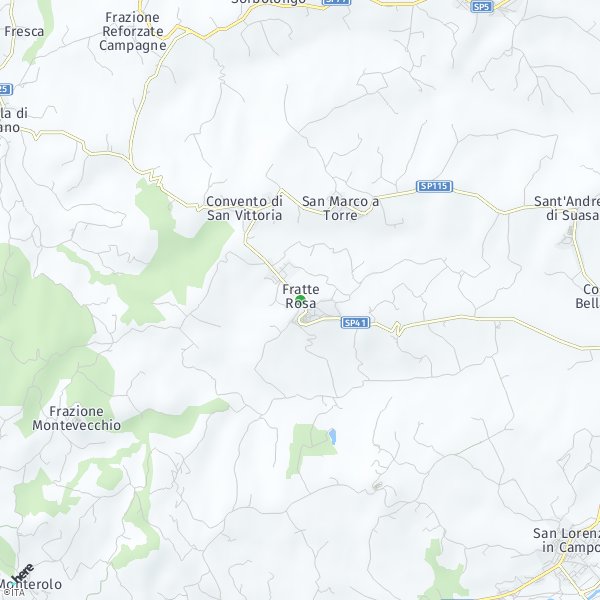HERE Map of Fratte Rosa, Italia