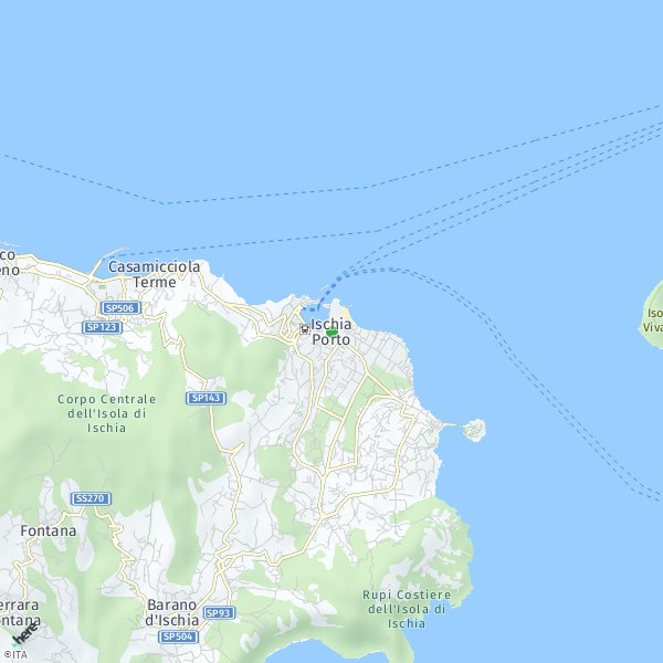 HERE Map of Ischia, Italia