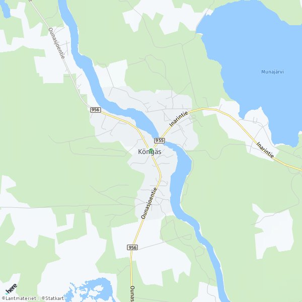 HERE Map of Köngäs, Suomi