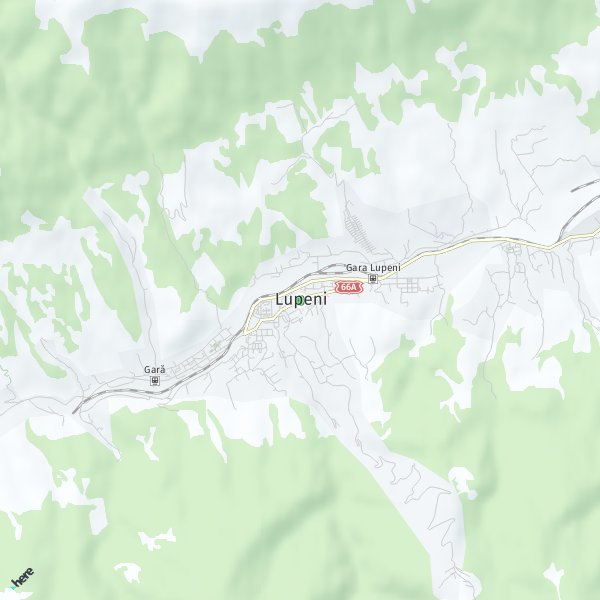 HERE Map of Lupeni, România