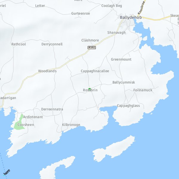 HERE Map of Rossbrin, Ireland