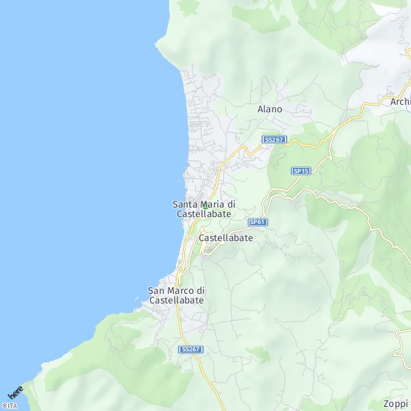 HERE Map of Santa Maria di Castellabate, Italia