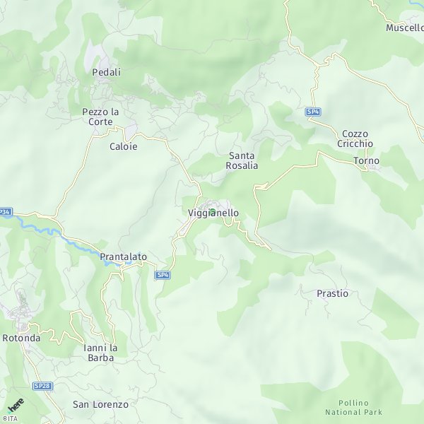 HERE Map of Viggianello, Italia