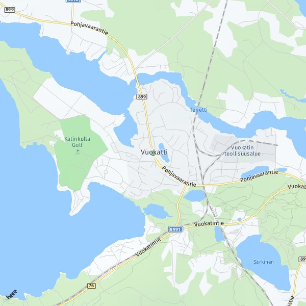 HERE Map of Vuokatti, Suomi