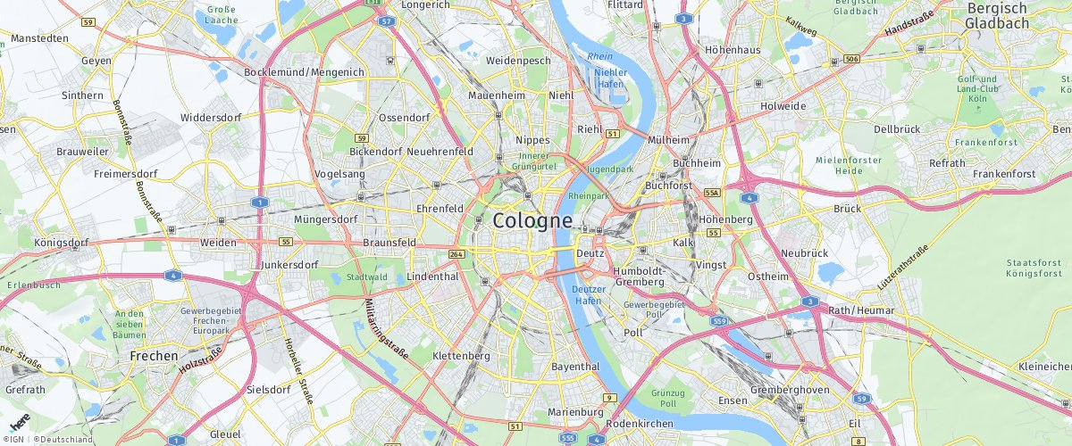Köln für HERE Maps