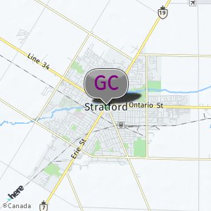 Ontario map stratford Justin Bieber's