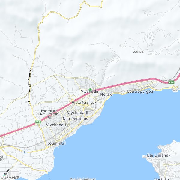 HERE Map of Βλυχάδα, Greece