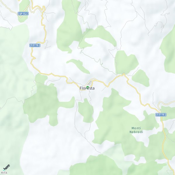 HERE Map of Floresta, Italia